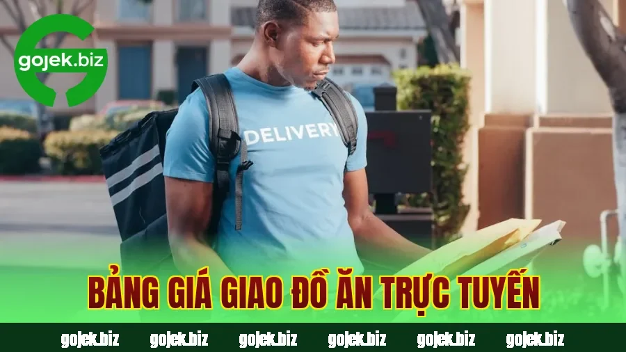 Bảng giá giao đồ ăn trực tuyến