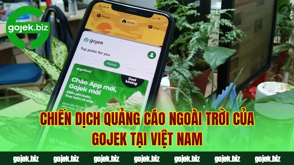 Chiến dịch quảng cáo ngoài trời của Gojek tại Việt Nam