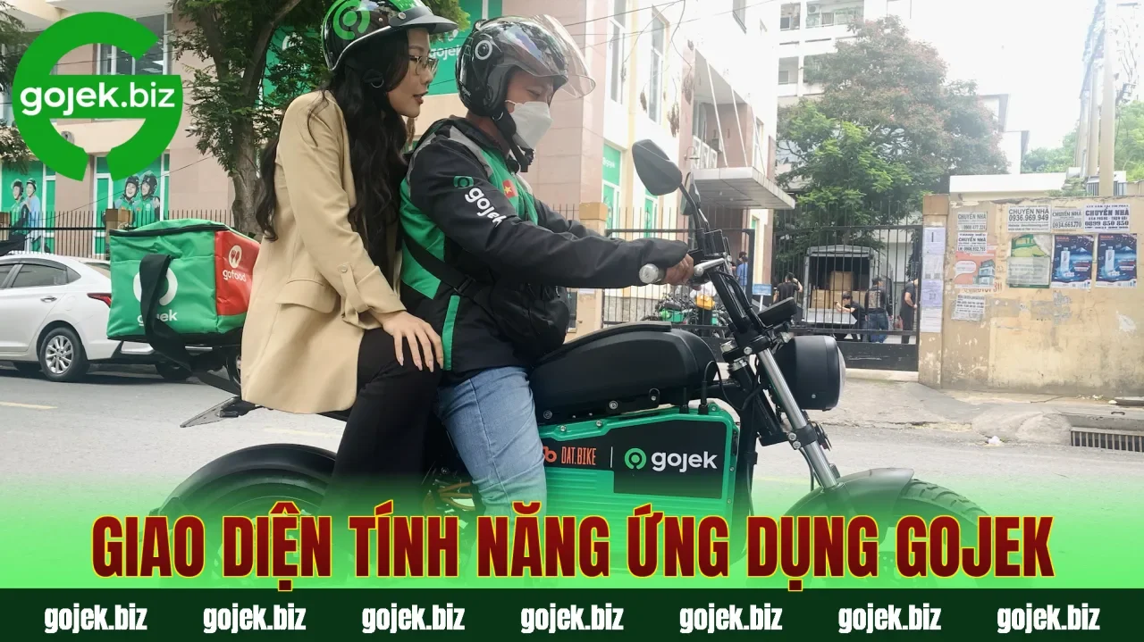 Giao diện tính năng ứng dụng Gojek