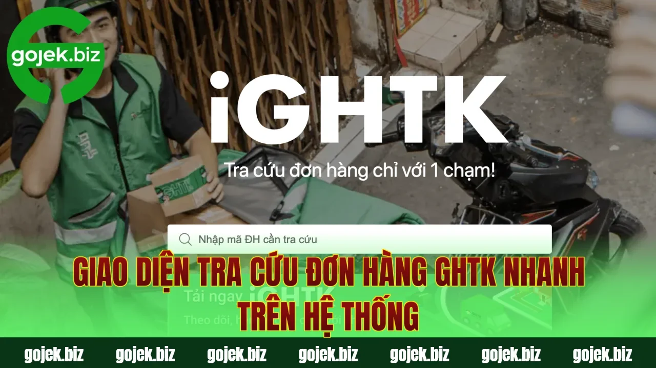 Giao diện tra cứu đơn hàng GHTK nhanh trên hệ thống