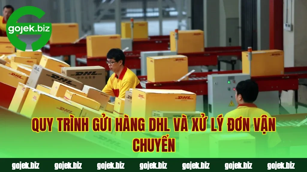 Quy trình gửi hàng DHL và xử lý đơn vận chuyển