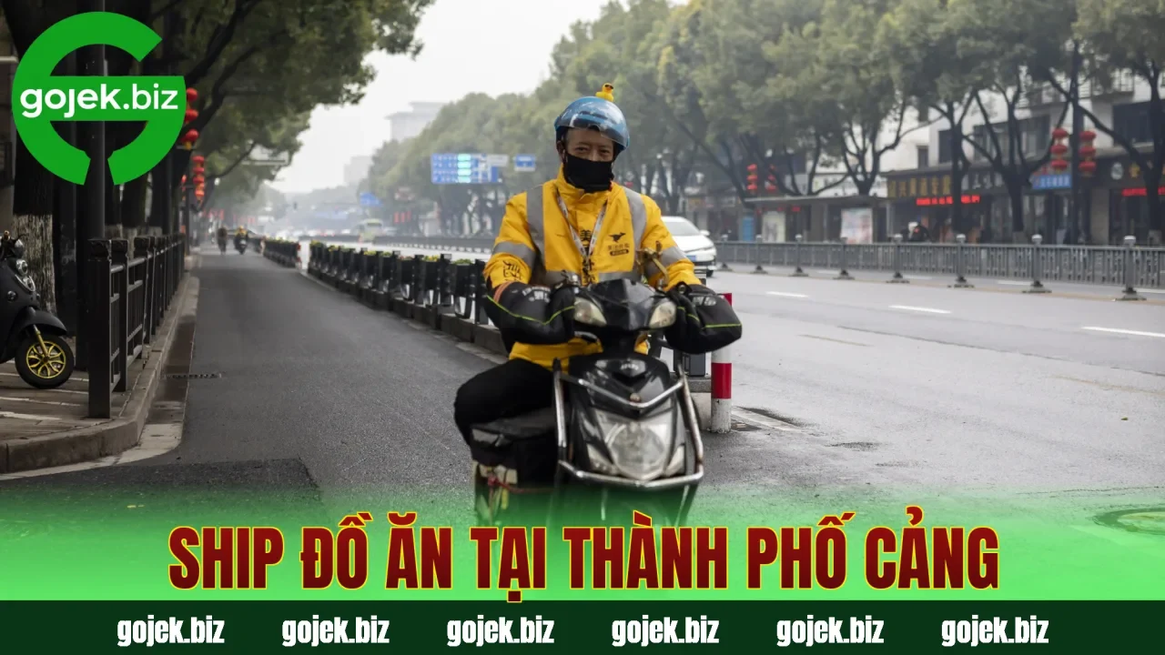 Ship đồ ăn tại thành phố cảng