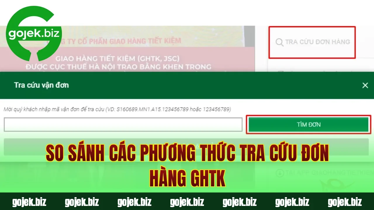 So sánh các phương thức tra cứu đơn hàng GHTK