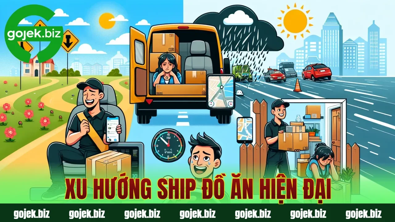 Xu hướng ship đồ ăn hiện đại